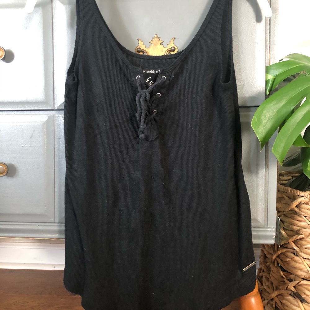 A&F Essentials Lace Up Tank
